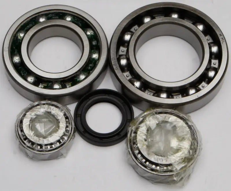New metal ball bearings and rubber seal for rear differential in the differential bearing seal kit