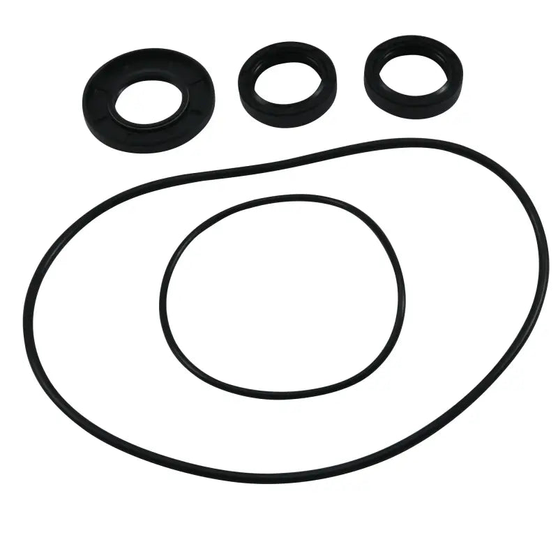 Assortment of black rubber O-rings and oil seals from 25-2053-5 Front Differential Seal Kit
