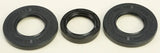 Black rubber differential seal kit with three varying sizes of seals for repair