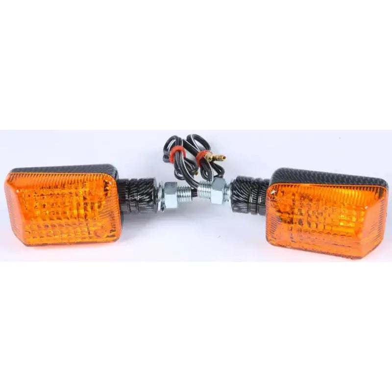 K&S 25-7501 Universal Signal Lights Carbon W/Amber Lens