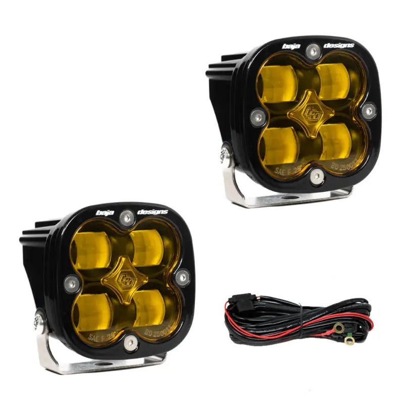 25-7811 Baja Design Squadron Sae Led Pair Amber