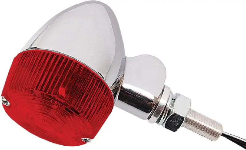 25-8325CM Turn Signal Style 1 Chrome W/Red Lens - Universal