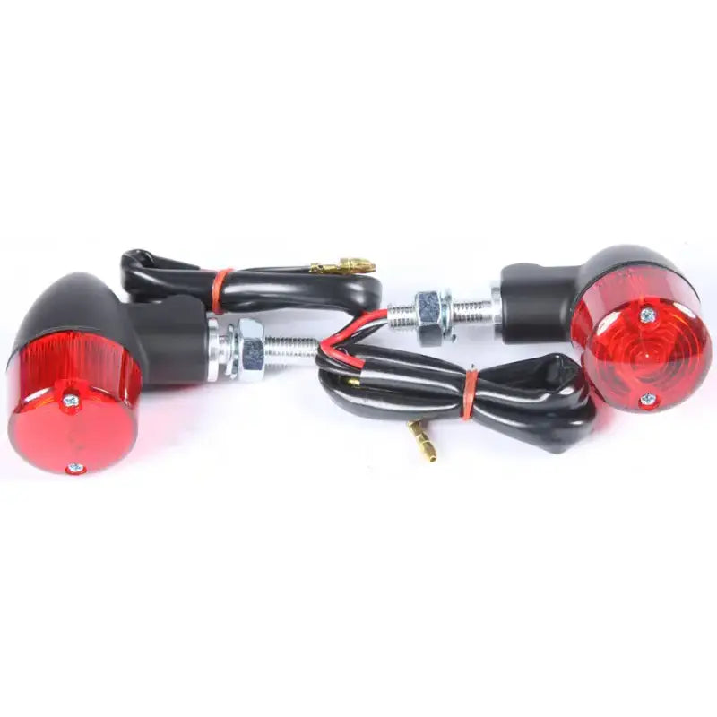 25-8335BK Turn Signal Style 2 Black W/Red Lens - Universal