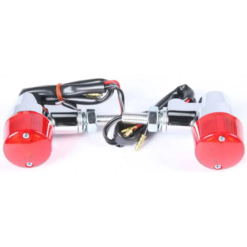 25-8625 Turn Signal Style 3 Chrome W/Red Lens - Universal