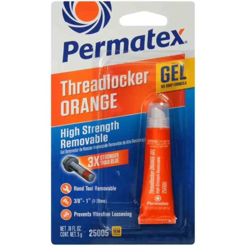 25005 Permtx-Lockt High Strength Removable Orange Thre
