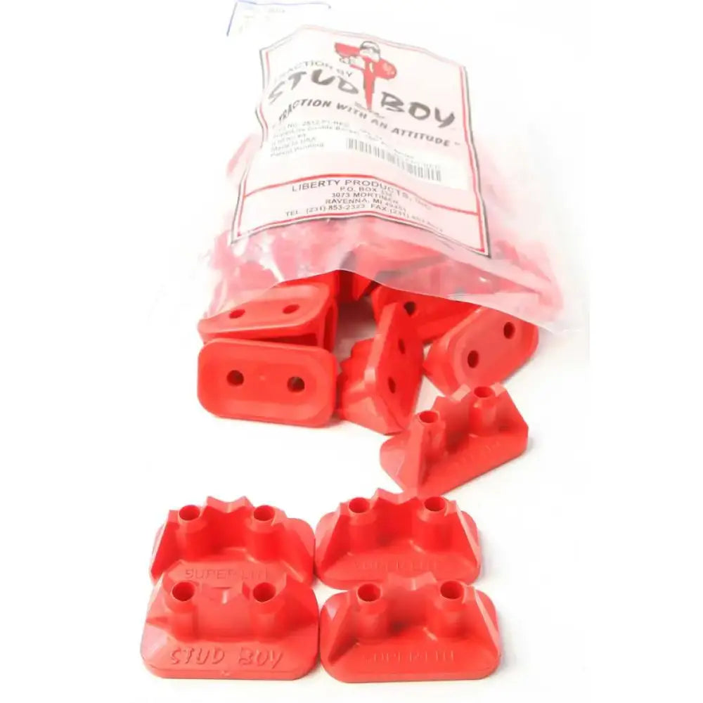 STUD BOY 2512-P1-RED Super Lite Pro Series Double Backers .75" 24/Pk Red