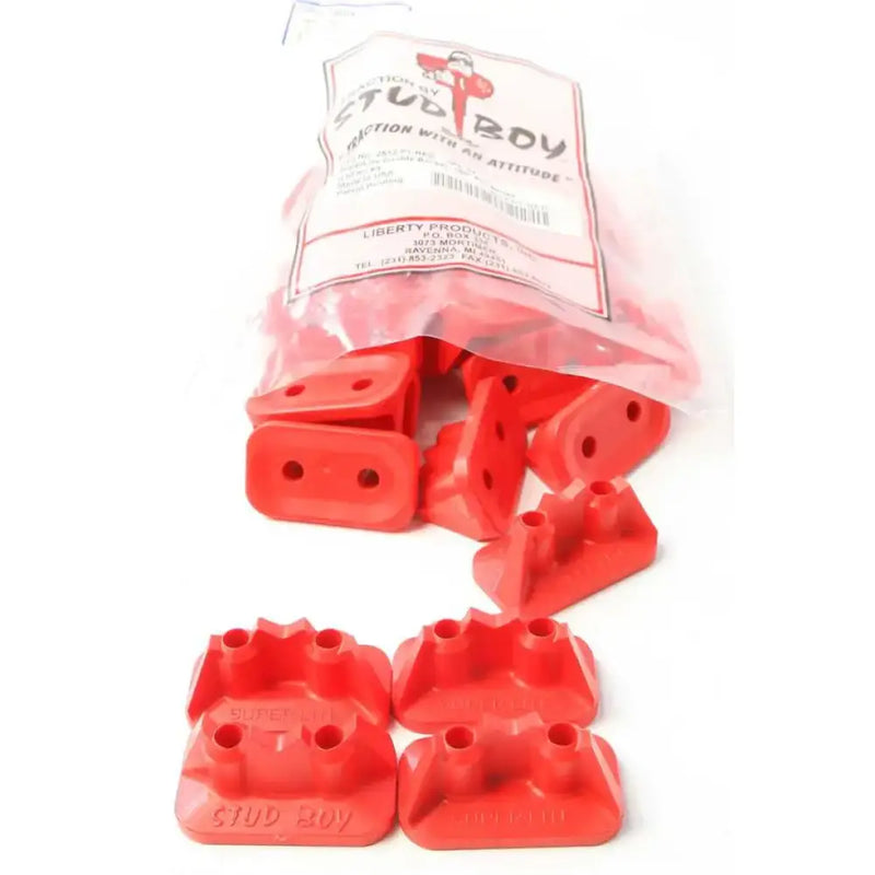STUD BOY 2512-P1-RED Super Lite Pro Series Double Backers .75" 24/Pk Red