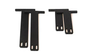 Black metal T-shaped brackets for Sherpa 105L Roam case mounts
