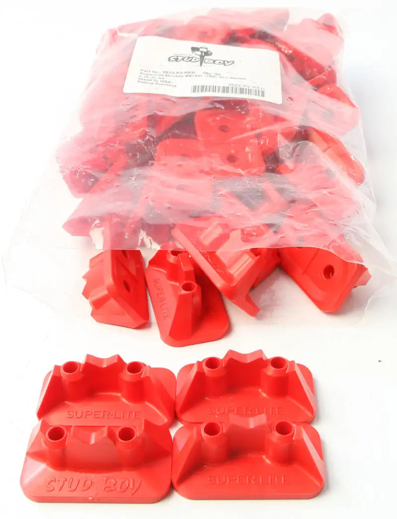 2522-P2-RED Super Lite Pro Series Double Backers.75’’ 48/Pk Red - Super-Lite