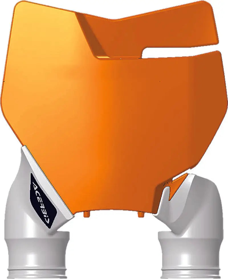 2527425321 Front Number Plate Orange/White