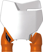 2527425412 Front Number Plate White/Orange