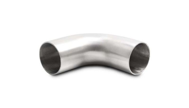 Vibrant 13342 Vibrant 1.5in OD 2.75in Tangent Length T304 SS 90 Deg Mandrel Bend w/Extended Leg Length - 13342