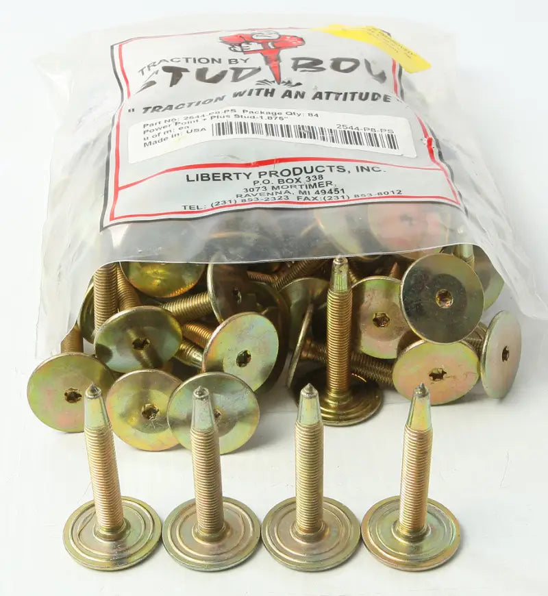 2544-P8-PS Power Plate Plus Backers 1.875’’ 84/Pk - Pro Series Point Carbide Studs