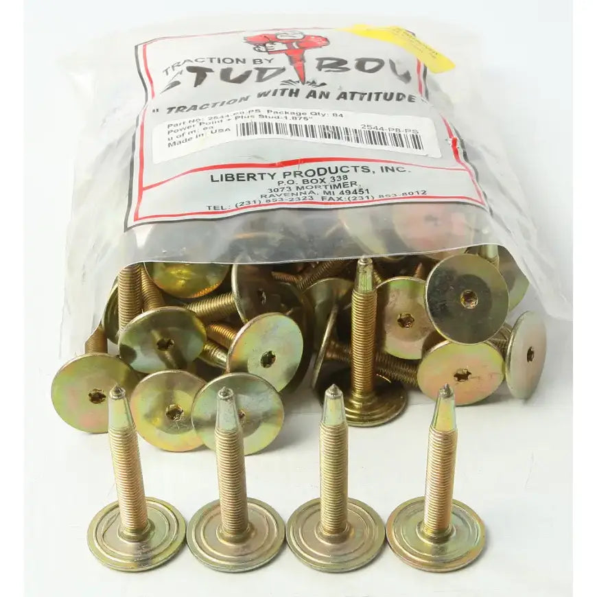 2544-P8-PS Power Plate Plus Backers 1.875’’ 84/Pk - Pro Series Point Carbide Studs
