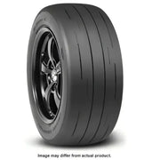 Black M.T. Drag P315/60R15 Et Street R tire with deep tread grooves for racing