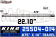 25504-014 King Shocks Shaft - Shock Absorber Piston Rod