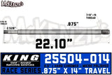 25504-014 King Shocks Shaft - Shock Absorber Piston Rod