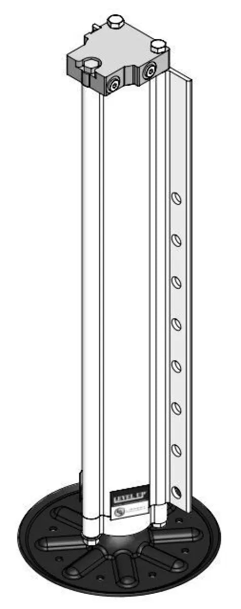 "25712510 Lippert Comp Jack Rh Lg Cyl 2.50 - 14K W/ 9.00, sturdy and reliable vehicle support with 2.50-inch cylinder, 14,000 lbs capacity, and 9.00-inch extension, high-quality Lippert design"