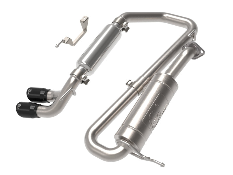 aFe 49-37020-B aFe 18-21 Suzuki Jimny Takeda 2-1/4in. 304 SS Cat-Back Exhaust w/ Blk Tip