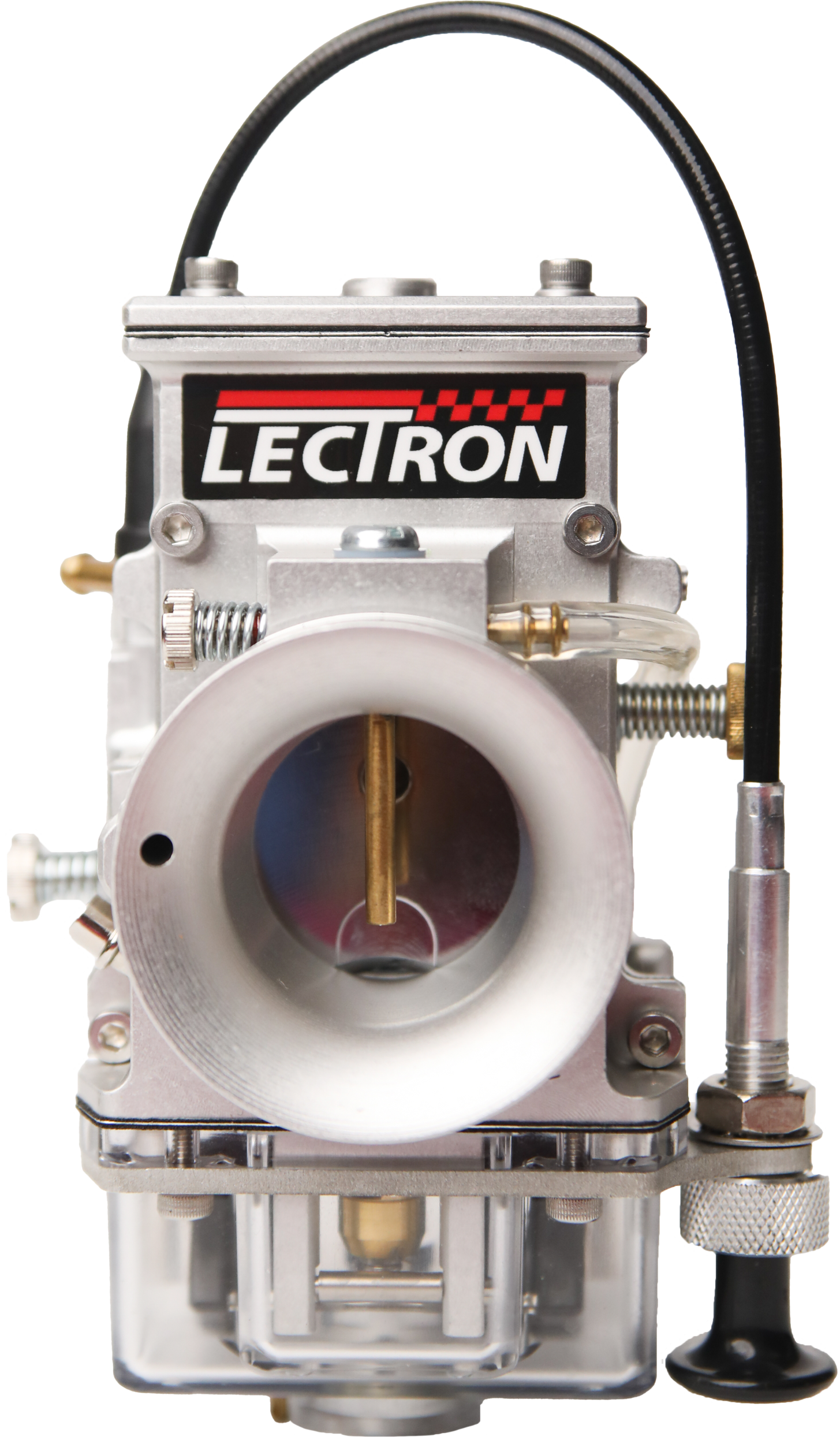Lectrons LLC Carburetor Kit for Intake/Carbon/Fuel System 1481-HDX-+-C34-S - Carbon Billetron Hdx 96-124CI 34 Cable
