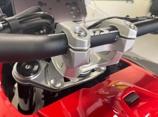 Helibars Risers HR05192 - Silver Handlebar Tour