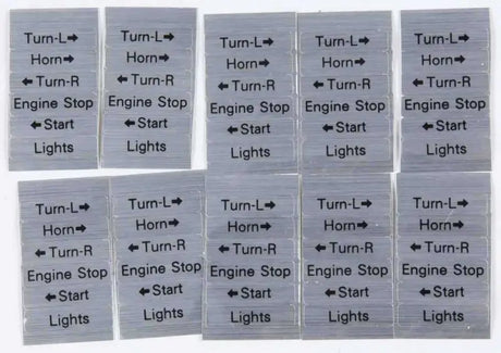 26-019 Replacement Decals For 72 81 Style Hand Controls 10pk