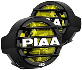Pair of yellow LED off-road lights from Valeo Quad Series dual row quad series