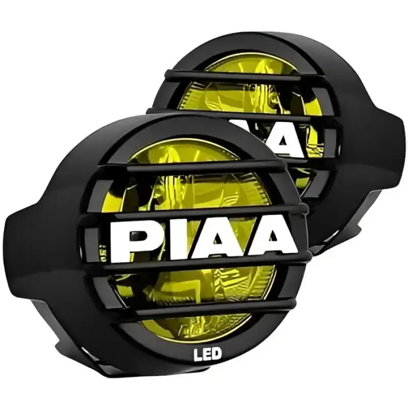 Pair of yellow LED off-road lights from Valeo Quad Series dual row quad series