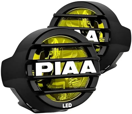 Pair of yellow LED off-road lights from Valeo Quad Series dual row quad series