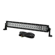 Black LED light bar with wiring harness for Valeo Quad Series dual row LED setup