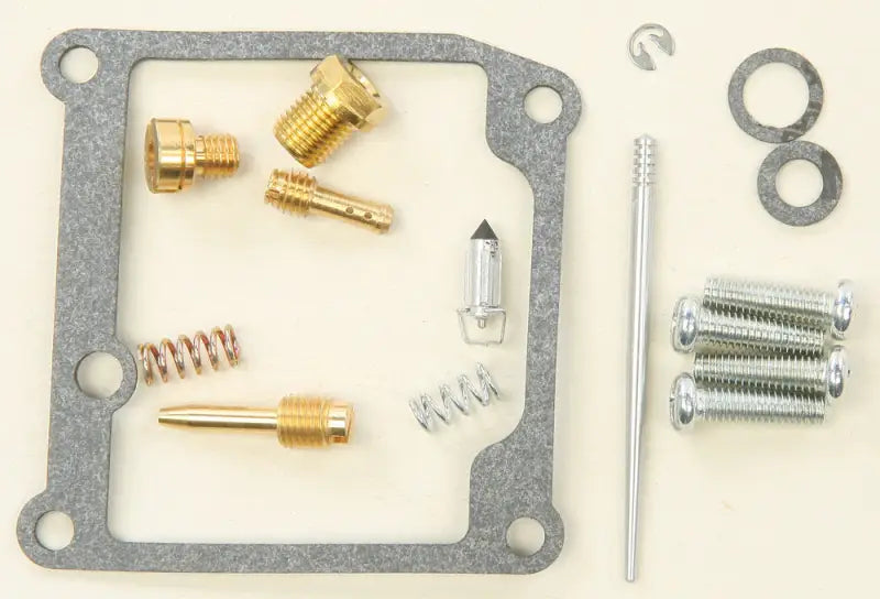 26-1116 Bike Carburetor Rebuild Kit, NBR rubber O-rings, gaskets, fuel-resistant components, ideal for closed course racing, includes float needle valve, emulsion tube, jets, RV, Automotive, Powersports, off-road, marine, exterior, truck accessories, interior, truck bed, rv parts, Powersports, AVADA - Best Sellers