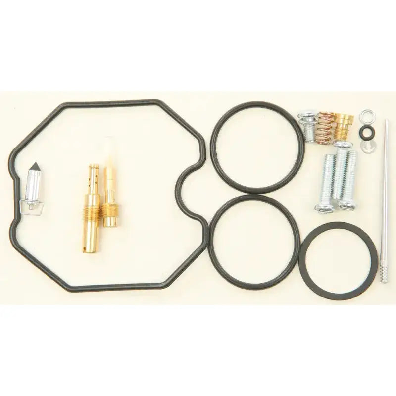 26-1173 Bike Carburetor Rebuild Kit showcasing gaskets, O-rings, screws, and jets for RV, Automotive, Powersports, off-road, marine, exterior, truck accessories, interior, truck bed, rv parts, Powersports, AVADA - Best Sellers