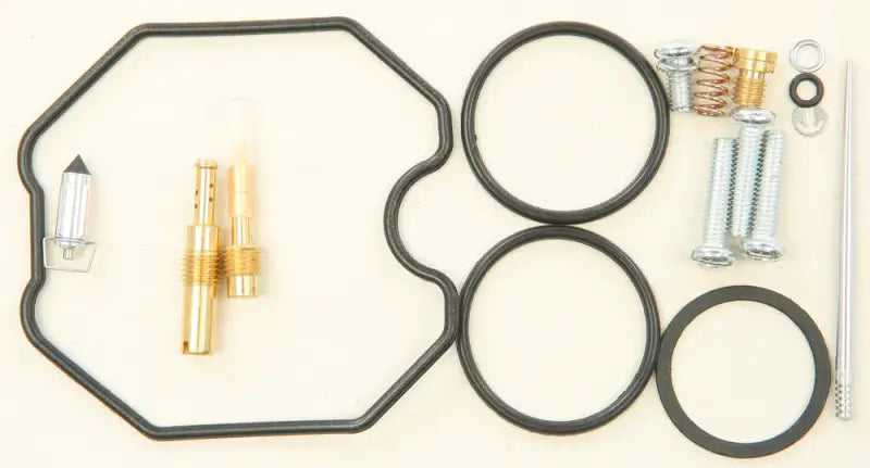 26-1173 Bike Carburetor Rebuild Kit showcasing gaskets, O-rings, screws, and jets for RV, Automotive, Powersports, off-road, marine, exterior, truck accessories, interior, truck bed, rv parts, Powersports, AVADA - Best Sellers