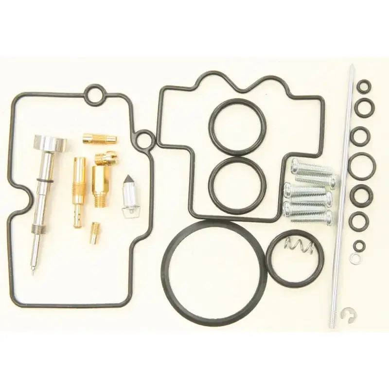 26-1462 Bike Carburetor Rebuild Kit featuring NBR rubber material O-rings and gaskets, extended fuel mixture screw, float needle valve, and various jets for tuning stock or modified machines. Ideal for RV, Automotive, Powersports, off-road, marine, exterior, truck accessories, interior, truck bed, RV parts, Powersports, AVADA - Best Sellers