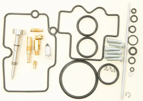 26-1462 Bike Carburetor Rebuild Kit featuring NBR rubber material O-rings and gaskets, extended fuel mixture screw, float needle valve, and various jets for tuning stock or modified machines. Ideal for RV, Automotive, Powersports, off-road, marine, exterior, truck accessories, interior, truck bed, RV parts, Powersports, AVADA - Best Sellers