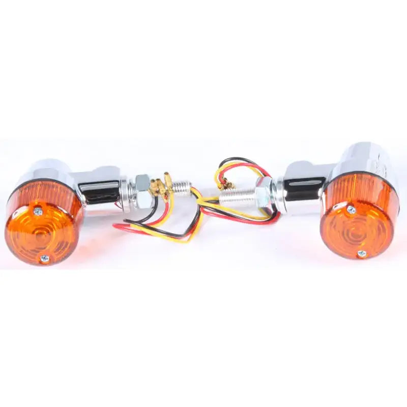 26-8607 Style 3 Led Turn Signal Chrome W/Amber Lens - Universal