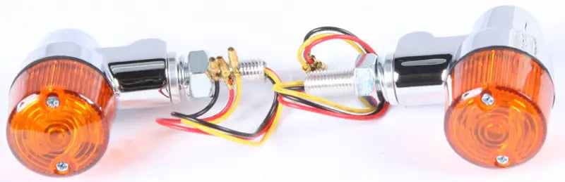 26-8607 Style 3 Led Turn Signal Chrome W/Amber Lens - Universal