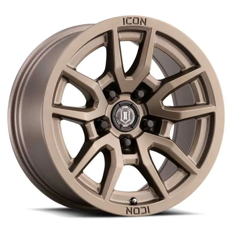 ICON 2617855557BR ICON Vector 5 17x8.5 5x150 25mm Offset 5.75in BS 110.1mm Bore Bronze Wheel