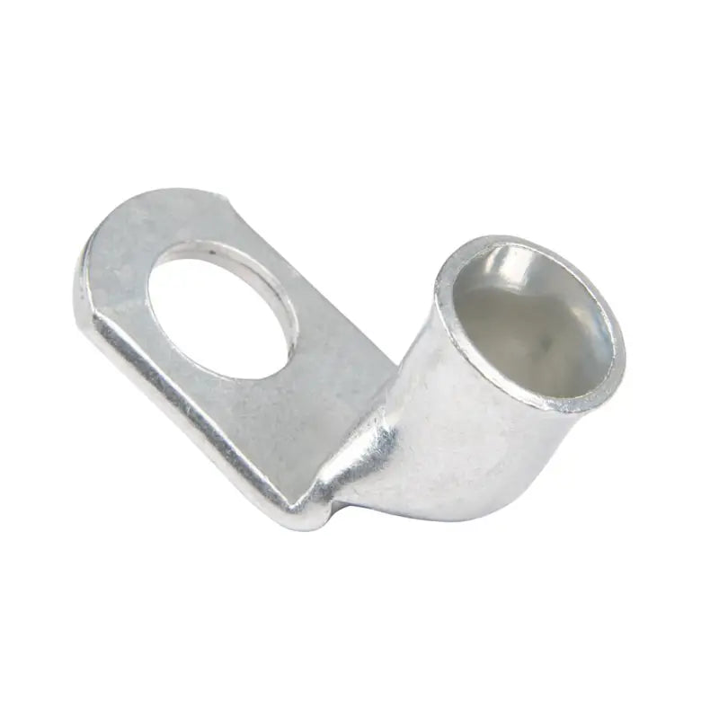 Silver-colored Ancor Tinned Lug for secure electrical connections in the 262255 Ancor Tinned Lug 90Degree #4 5/16 2Pc