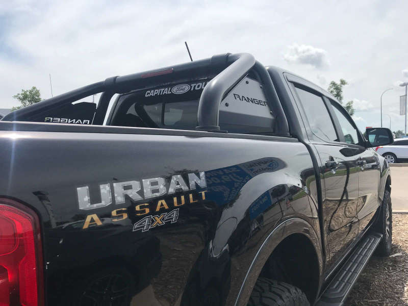 EGR 2019+ Ford Ranger Black Powder Coat S-Series Sports Bar (w/o Side Plates) - SBAR0112