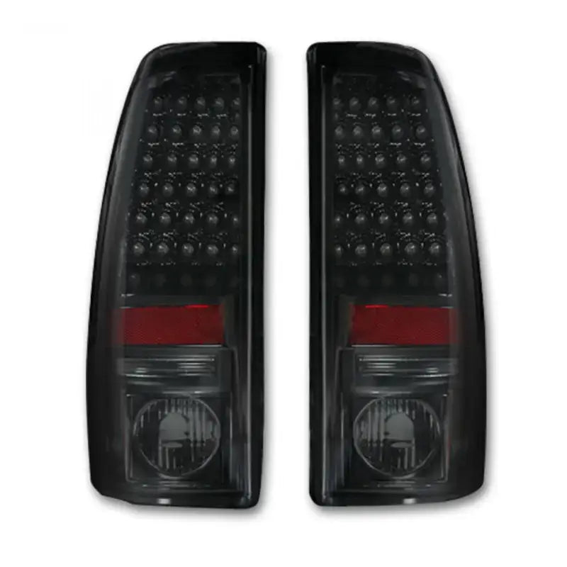 Dark LED tail lights for GMC & Chevy 20-23 4th gen with 264158bkrgb recon access