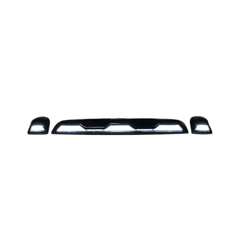 Chrome truck cab lights on white cab for 264158XWHCL Recon Access 2021 GMC 2500