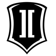 Black shield with white Roman numerals for vehicle’s performance and RV truck parts