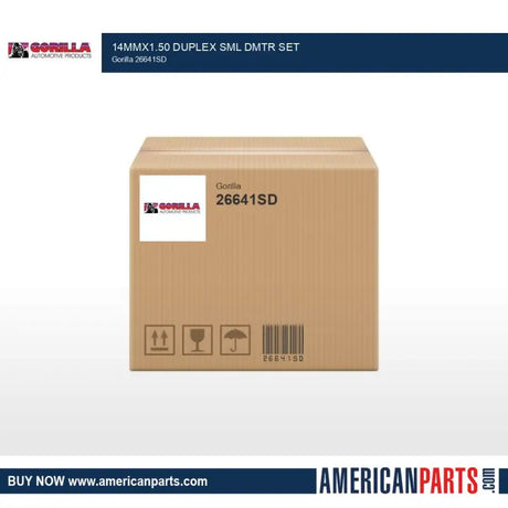 26641SD Gorilla 14Mmx1.50 Duplex Sml Dmtr Set - Wheel Lock
