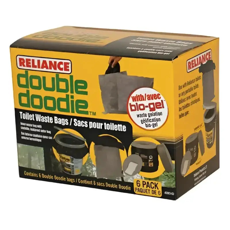 2683-03 Reliance Double Doodie With Biogel - Toilet Waste Bag