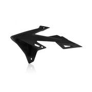 Black motorcycle fairing for radiator shrouds black in exact oem quality