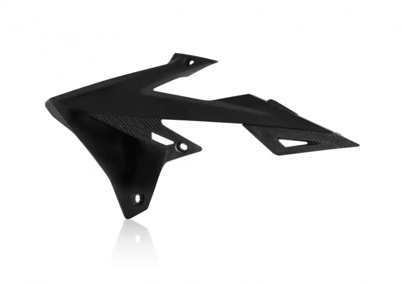 Black motorcycle fairing for radiator shrouds black in exact oem quality