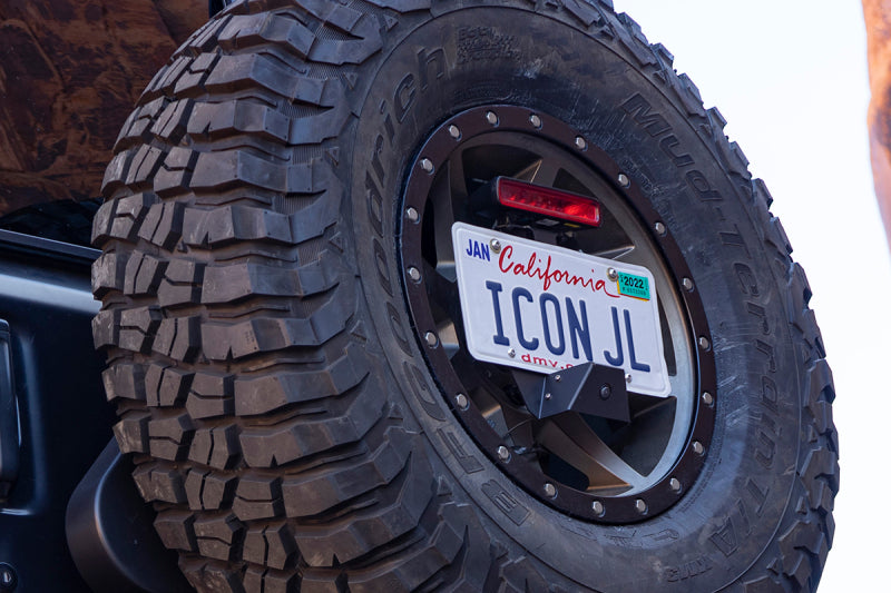 ICON 25171 ICON 2018+ Jeep Wrangler JL License Relocation Kit - 25171