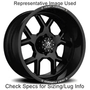 Matte black RBP Ar-15 22x12 forged wheel with star design