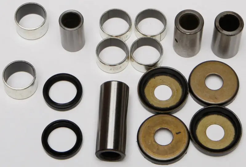 Metal and rubber suspension parts from the 27-1140 linkage bearing kit for easy repair